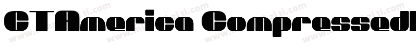 CTAmerica CompressedBold字体转换